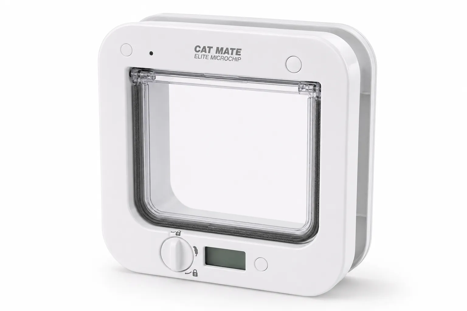 Cat Mate Elite 355W Mikrochip-Katzenklappe mit Timer – Produktansicht 1