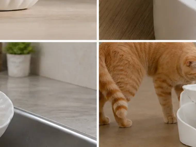 Pumpe und Filter des Cat Mate Shell Pet Fountain