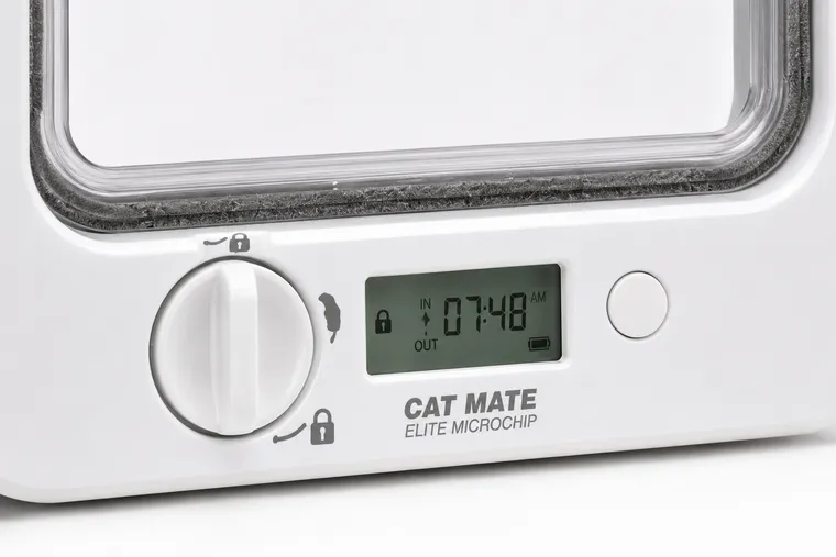 Cat Mate Elite 355W Mikrochip-Katzenklappe mit Timer – Produktansicht 2