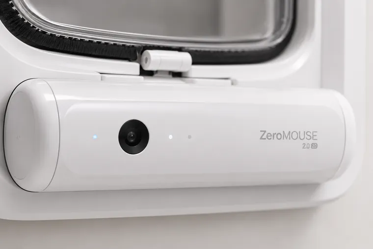 Kamera, Bewegungssensor und USB-C-Anschluss des ZeroMOUSE 2.0