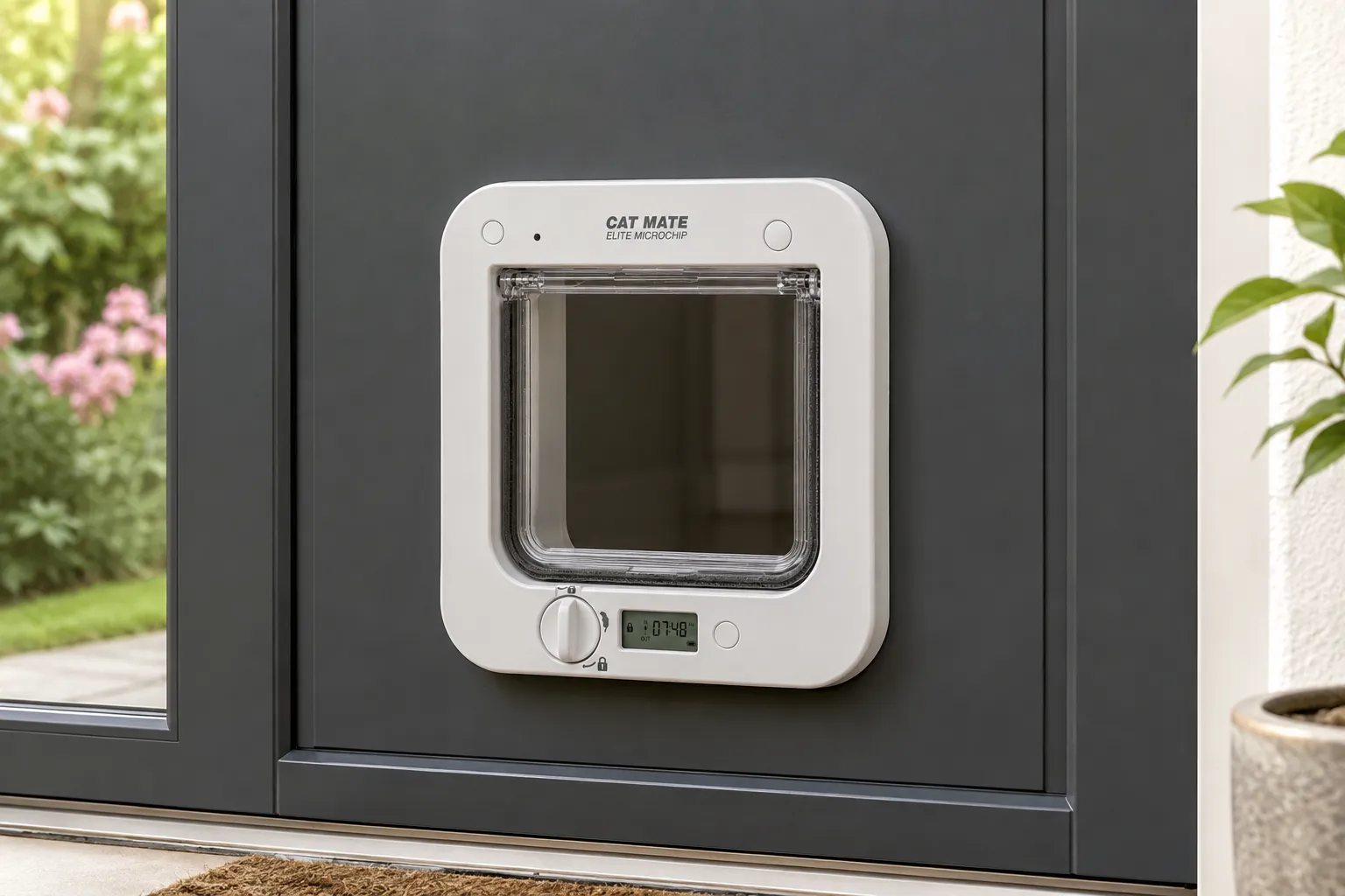 Cat Mate Elite 355W Mikrochip-Katzenklappe mit Timer – Produktansicht 3