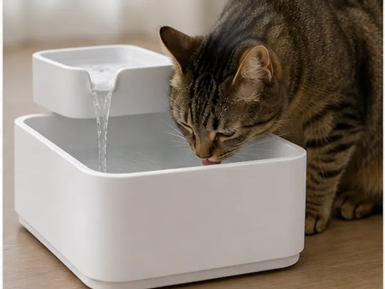 Cat Mate Pet Fountain 335 an einem ruhigen Trinkplatz