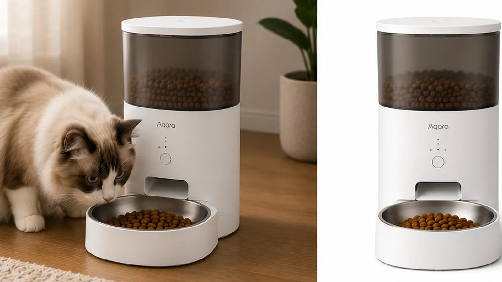 Aqara Smart Pet Feeder C1 in redaktioneller Produktdarstellung