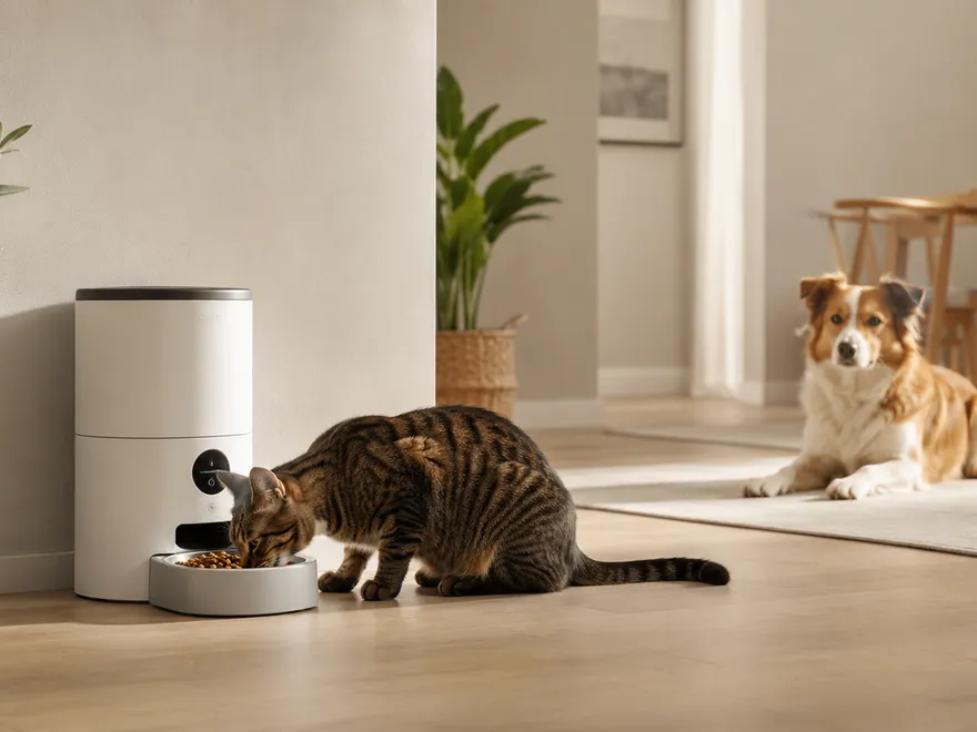 Smarte Futterautomaten für Hunde und Katzen im Vergleich.